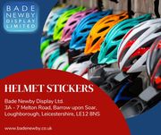 Used your helmet to advertise your business with helmet stickers.