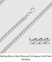 Silver Curb Necklace 